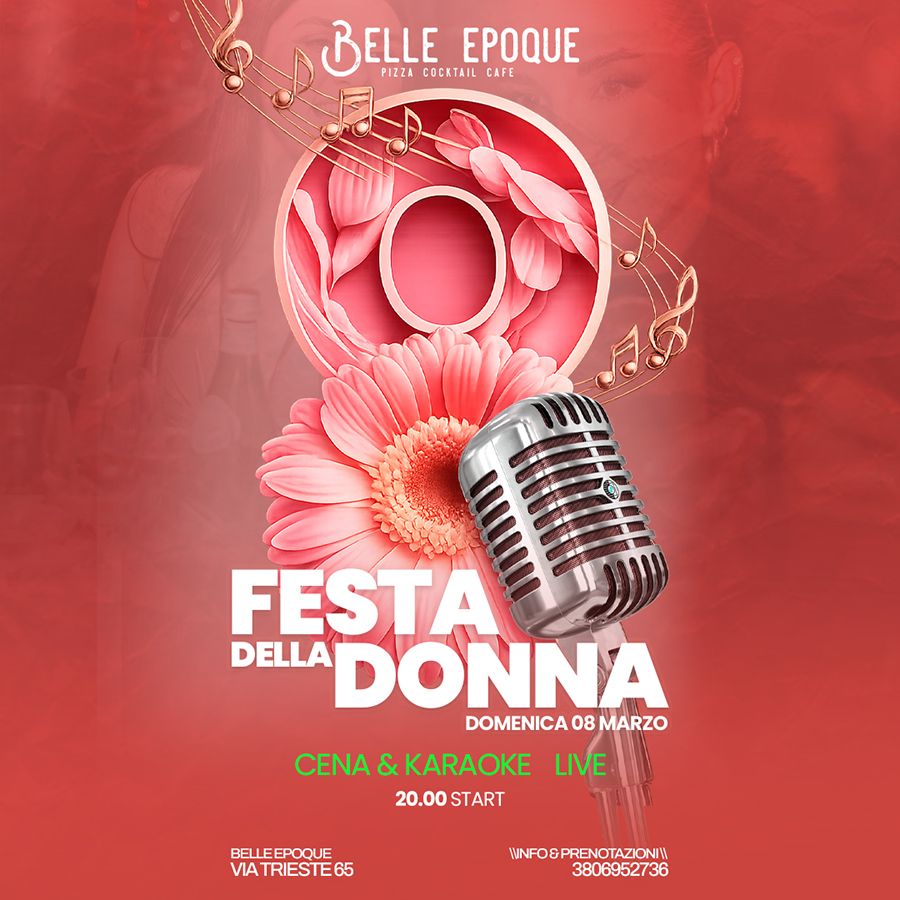 Festa della Donna 2026 al Belle Epoque di Brescia!